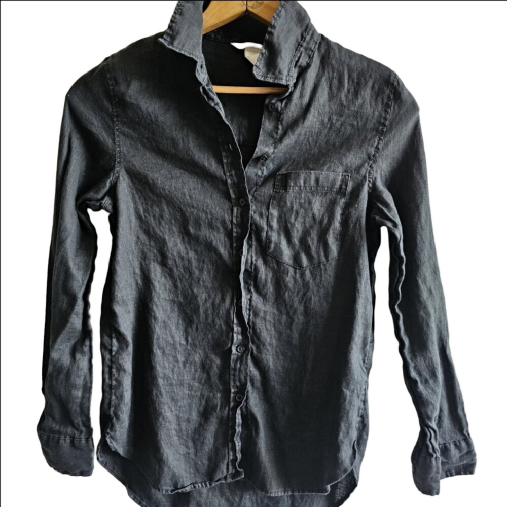 H&M 100% Linen Button Down